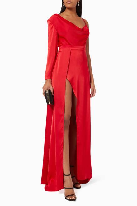 hover state of Pearl One Shoulder Gown  
