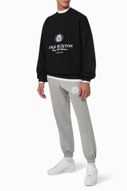 hover state of Crest Logo Sweatshirt in Cotton Jersey    