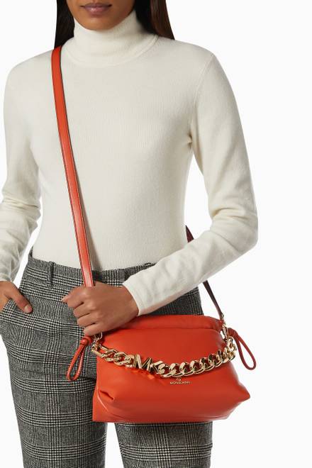 hover state of Extra Small Lina Crossbody Bag in Faux Leather    