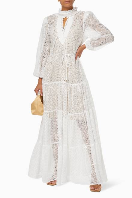 hover state of Emissary Dress in Broderie Anglaise  