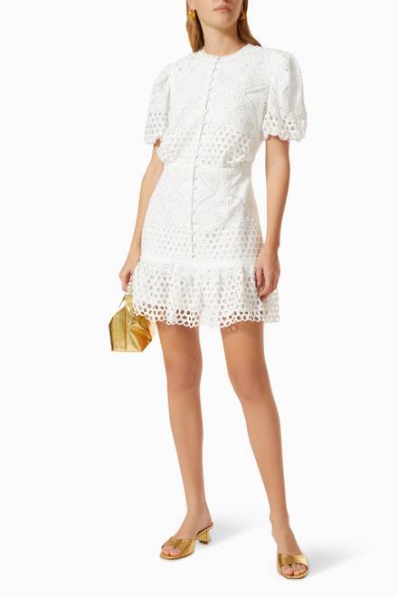 hover state of Hamptons Dress in Guipure Lace  