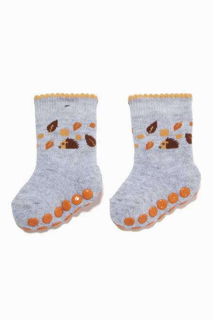hover state of Forest Animals Socks in Knit    
