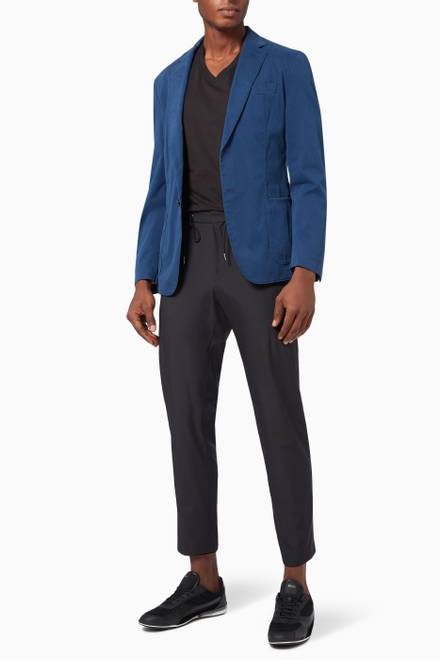 hover state of C-Hanry Slim Fit Jacket in Stretch Cotton  