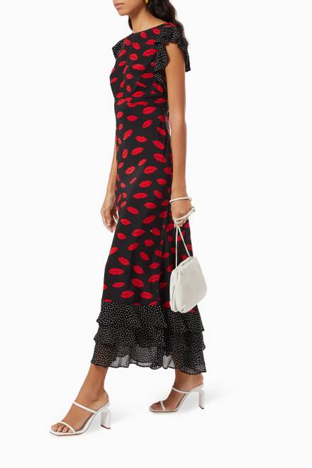 hover state of Isabelle Midi Dress in Silk    
