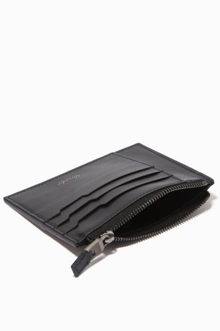 hover state of Metro Card Holder in Calfskin Leather 