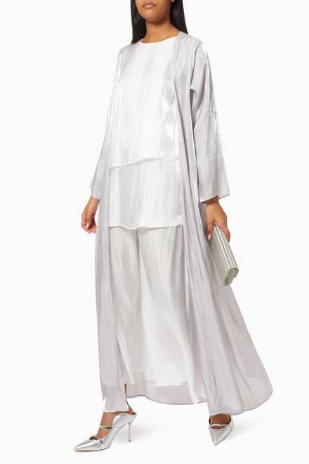 hover state of Shimmer Abaya Set  