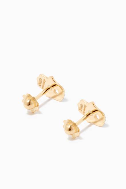 hover state of Ara Earrings in 18kt Yellow Gold  