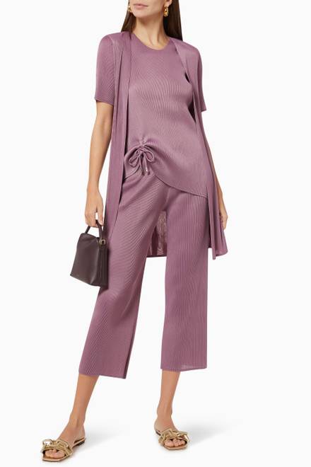 hover state of Alya Co-ordinated Jacket, Top & Culottes Set   