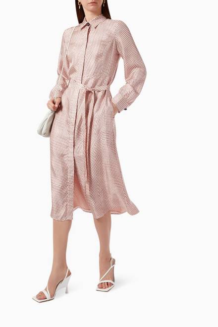 hover state of Polka Shirt Dress in Silk   