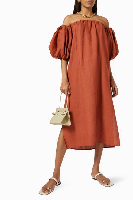 hover state of Darcia Dress in Linen  