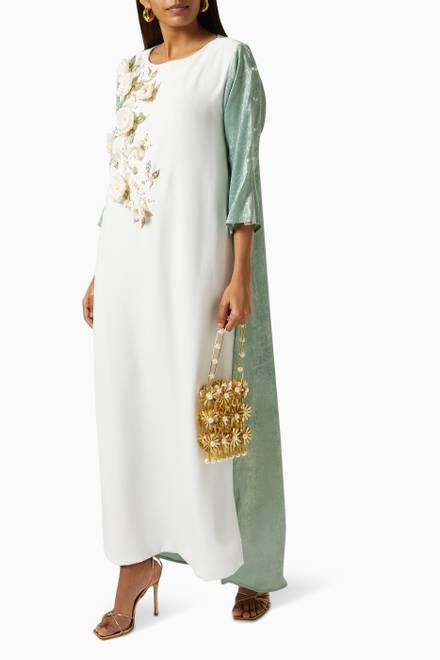 hover state of Two Tone Embellished Kaftan 