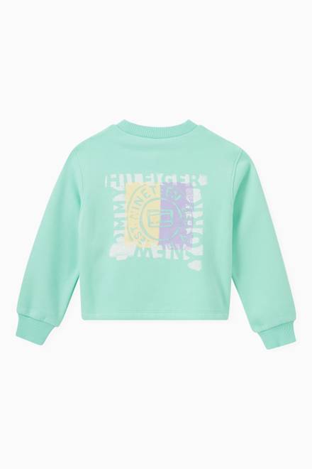 hover state of Overprint Sweatshirt in Organic Cotton Blend
