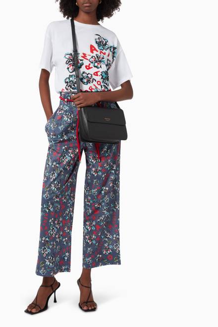 hover state of Mare Capsule Collection Floral Trousers in Cotton  