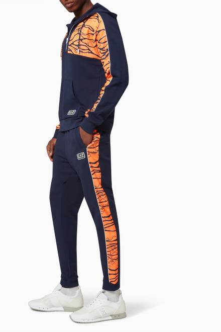 hover state of EA7 Train Graphic Series Sweatpants in Jersey   