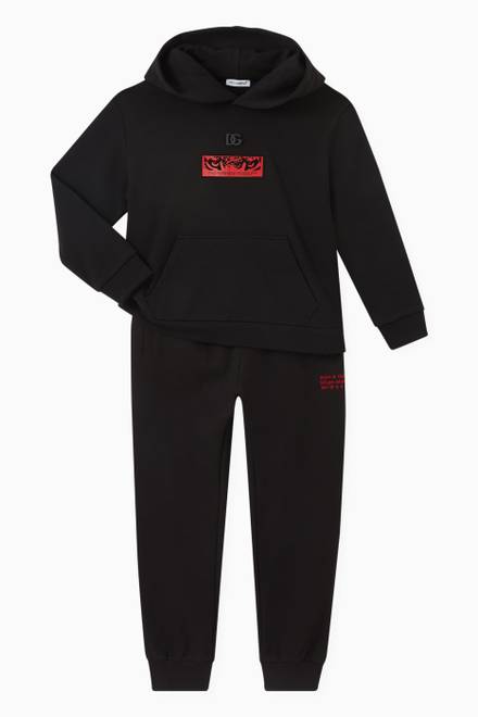 hover state of Logo Embroidered Sweatpants in Cotton Jersey    