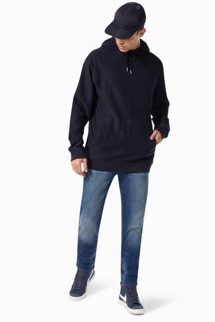 hover state of Knitted Hoodie in Organic Cotton   