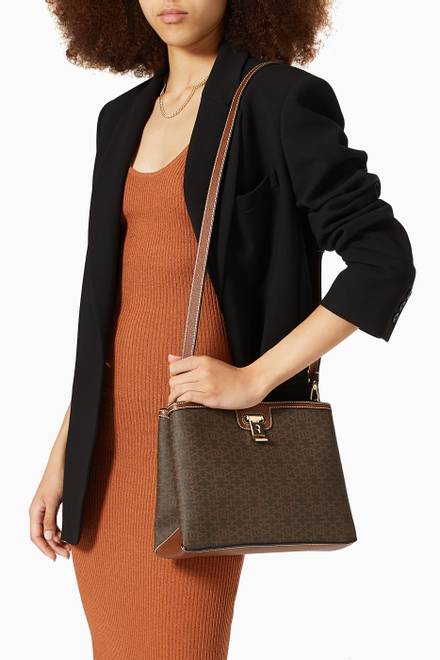 hover state of Lucyle Shoulder Bag with Monogram    