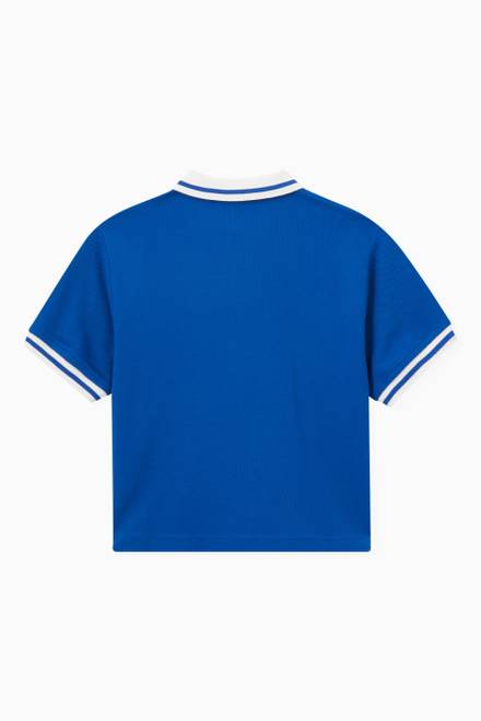 hover state of Contrast Trim EA Logo Polo Shirt in Cotton Piquet