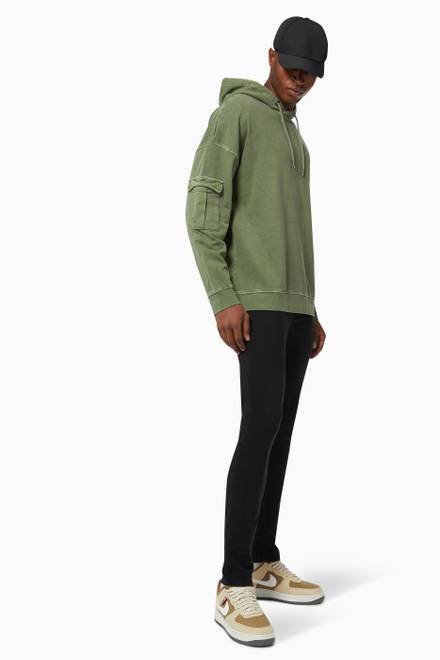 hover state of Hoodie in Cotton Jersey                    