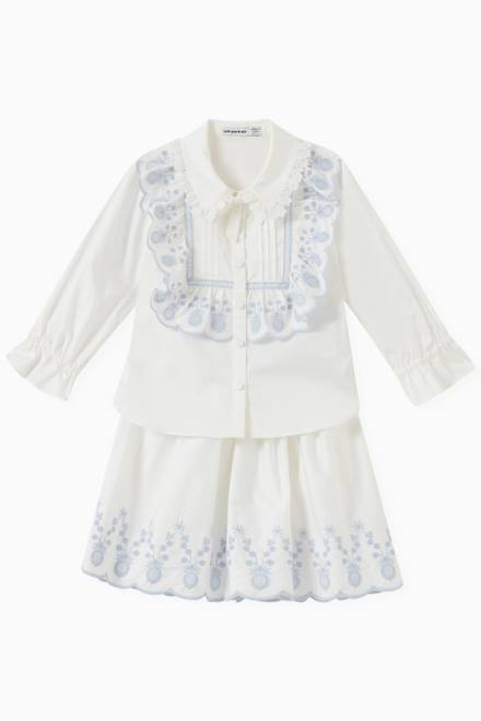 hover state of Embroidered Ruffle Shirt