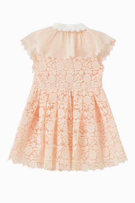 hover state of Floral Guipure Lace Dress