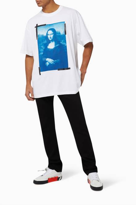 hover state of Monalisa Oversized T-shirt in Cotton Jersey 