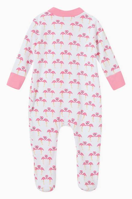 hover state of Pinky Print Bodysuit in Pima Cotton