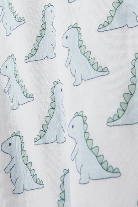 hover state of Dinosaur Burp Cloth in Pima Cotton  