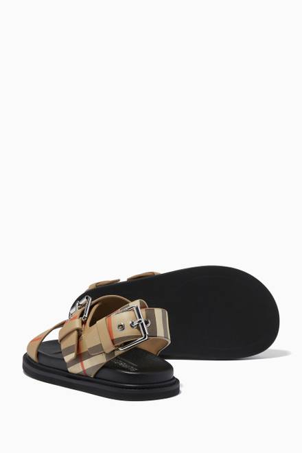 hover state of Vintage Check Sandals in Leather