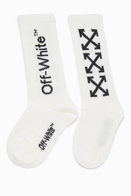 hover state of Arrows Mid Length Socks in Cotton