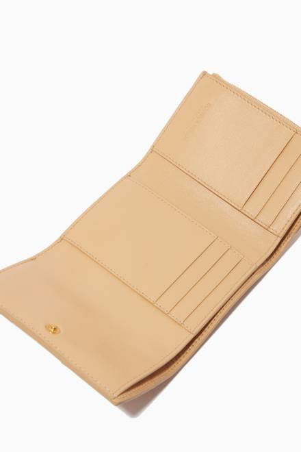 hover state of Mini Tri-fold Zip Wallet in Intrecciato Nappa     