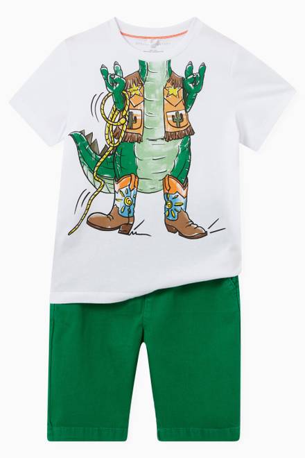 hover state of Alligator Logo Print T-Shirt  