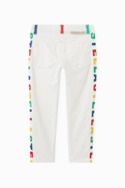 hover state of Logo Print Jeans in Organic Cotton 