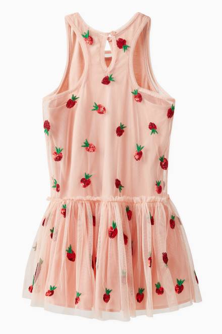 hover state of Sequined Strawberry Dress in Tulle