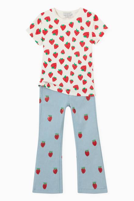 hover state of Strawberry Jeans in Cotton blend 
