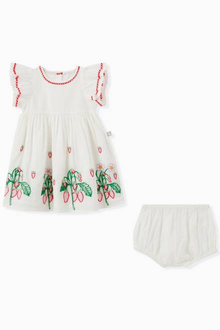 hover state of Embroidered Dress and Bloomers in Cotton 