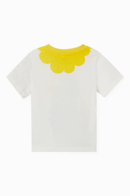 hover state of Sunflower Print T-shirt in Cotton   