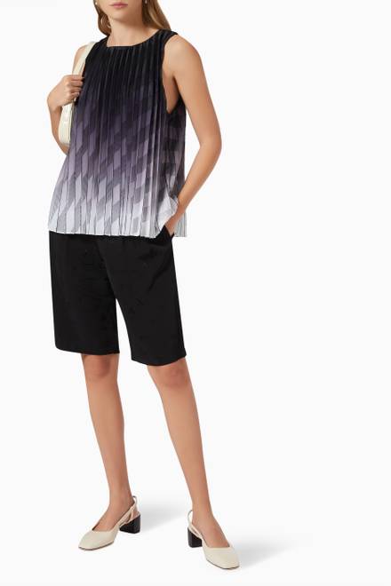 hover state of Ombre Pleated Top in Nylon