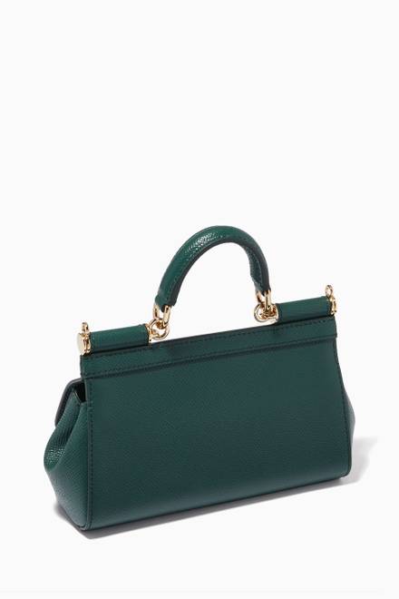 hover state of Sicily Long Small Bag in Dauphine Leather        