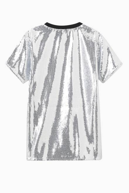 hover state of Sequin Logo Dress in Polyester