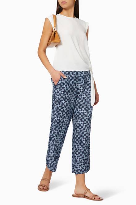 hover state of Marus Geometric  Print Pants in Viscose 