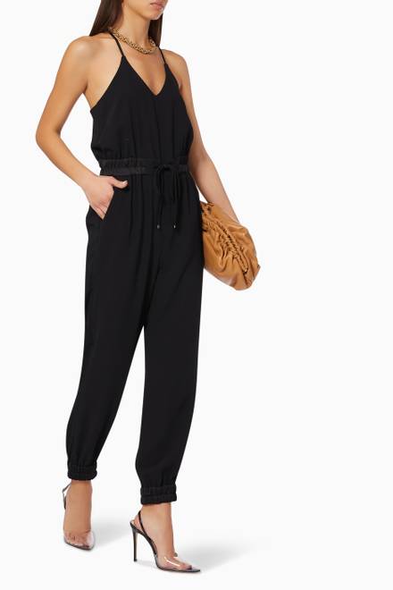 hover state of Theodor Jumpsuit in Crepe  