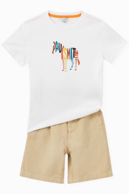 hover state of Zebra Patch Chino Shorts
