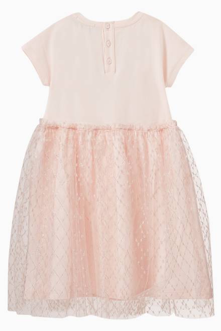 hover state of Logo Tulle Dress in Cotton 