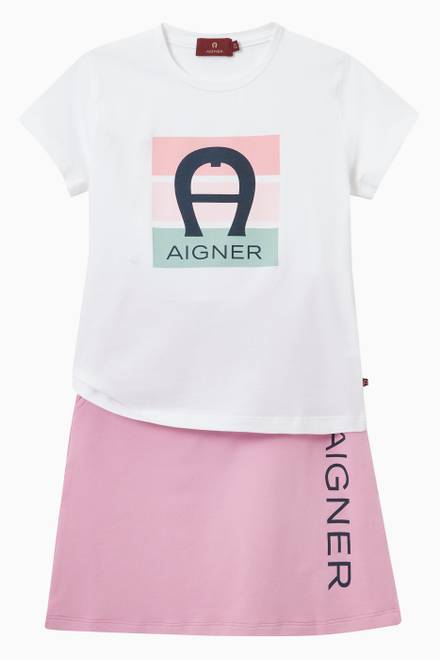 hover state of Logo Skirt in Cotton  