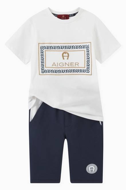 hover state of Logo Shorts in Cotton 