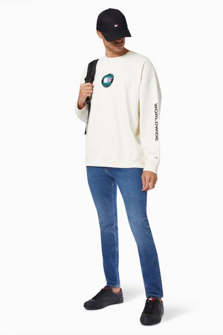 hover state of Unity Sweatshirt in Cotton Terry 