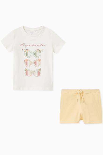 hover state of Jolean T-shirt & Shorts Set in Cotton  