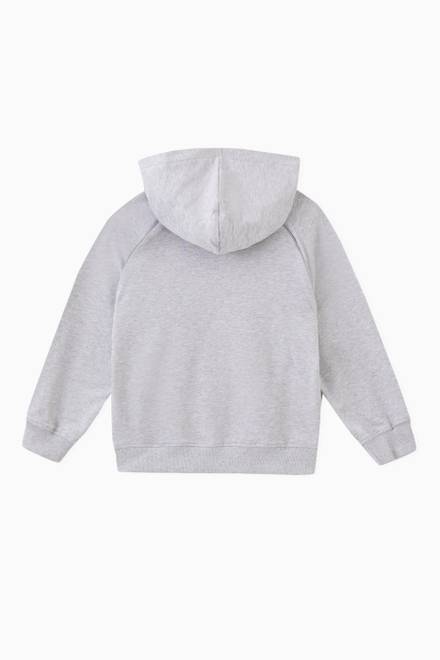 hover state of Pixelated Teddy Bear Hooded Sweatshirt in Cotton