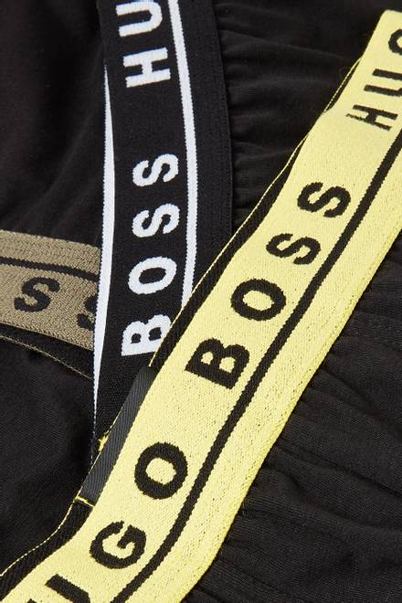 hover state of Boss Logo Tape Trunk in Stretch Jersey, Set of 3  